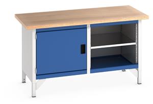 Bott Bench1500Wx750Dx840mmH - 1 Cupboard, 1 Shelf & MPX Top 1500mm Wide Storage Benches 41002019.11v Gentian Blue (RAL5010) 41002019.24v Crimson Red (RAL3004) 41002019.19v Dark Grey (RAL7016) 41002019.16v Light Grey (RAL7035) 41002019.RAL Bespoke colour £ extra will be quoted